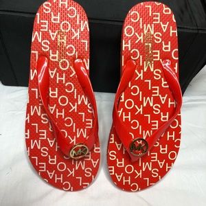 NWOT MK by Michael Kors Flip Flops